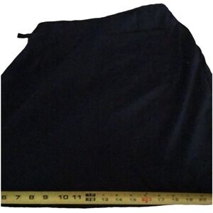Terry sport large black skort wrap front 6” inseam in shorts pockets